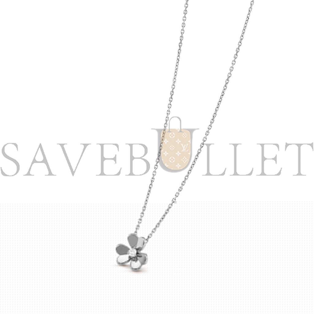 v*n cl*f arpels frivole pendant, mini model - white gold, Di*m*nd  vcarp0j400